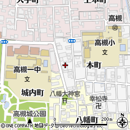 大阪府高槻市本町1周辺の地図