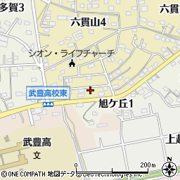 愛知県知多郡武豊町六貫山5丁目63周辺の地図