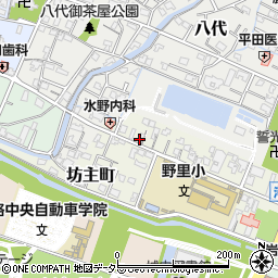 兵庫県姫路市坊主町周辺の地図