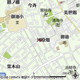 愛知県豊川市御油町河原畑78周辺の地図