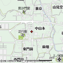 山本集会所周辺の地図