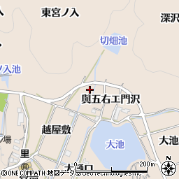 愛知県額田郡幸田町深溝西切畑周辺の地図