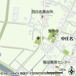 愛知県豊川市篠田町下田尻周辺の地図