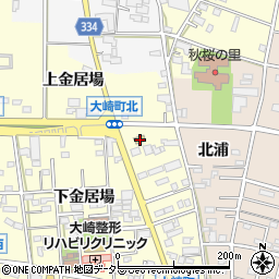 愛知県豊川市大崎町下金居場137-1周辺の地図