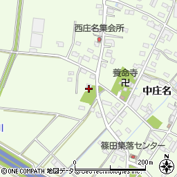愛知県豊川市篠田町（下田尻）周辺の地図
