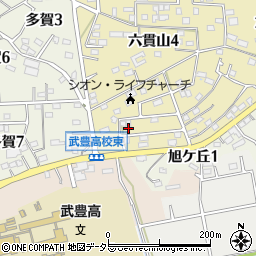 愛知県知多郡武豊町六貫山5丁目55周辺の地図