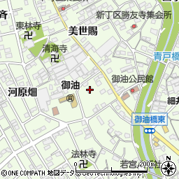 愛知県豊川市御油町河原畑28周辺の地図
