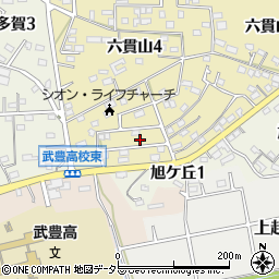 愛知県知多郡武豊町六貫山5丁目49周辺の地図