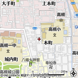 大阪府高槻市本町2周辺の地図