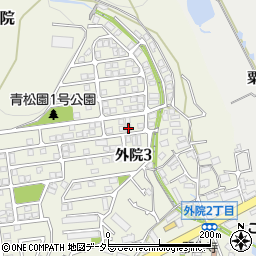 大阪府箕面市外院3丁目24-17周辺の地図