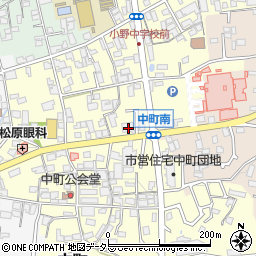 播州信用金庫小野支店周辺の地図
