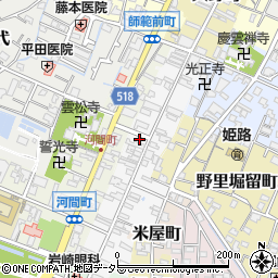 兵庫県姫路市野里寺町23周辺の地図