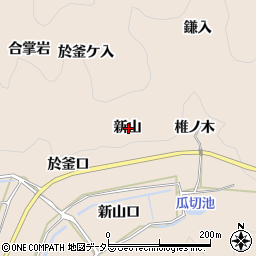 愛知県額田郡幸田町深溝新山周辺の地図