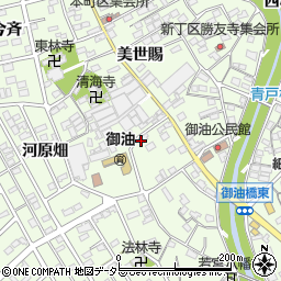 愛知県豊川市御油町河原畑27周辺の地図