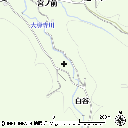 京都府綴喜郡宇治田原町立川白谷周辺の地図