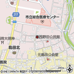 静岡県島田市野田1219周辺の地図