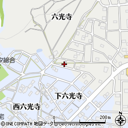 愛知県豊川市平尾町六光寺37周辺の地図