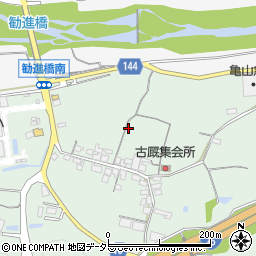 三重県亀山市関町古厩周辺の地図