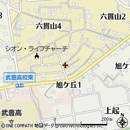 愛知県知多郡武豊町六貫山3丁目37周辺の地図