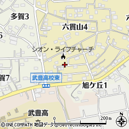 愛知県知多郡武豊町六貫山5丁目周辺の地図