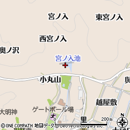愛知県幸田町（額田郡）深溝（宮ノ入）周辺の地図