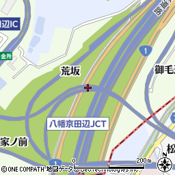 第二京阪道路周辺の地図
