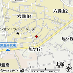 愛知県知多郡武豊町六貫山3丁目35周辺の地図