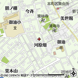 愛知県豊川市御油町河原畑64周辺の地図
