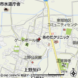 三重県亀山市阿野田町下垣戸周辺の地図