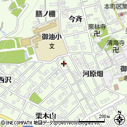 愛知県豊川市御油町河原畑117周辺の地図