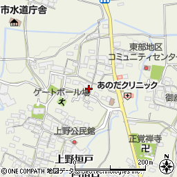 三重県亀山市阿野田町（下垣戸）周辺の地図