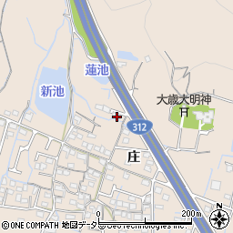 兵庫県姫路市飾東町庄592-1周辺の地図