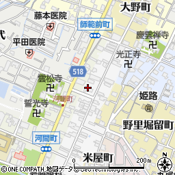 兵庫県姫路市野里寺町83周辺の地図