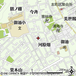 愛知県豊川市御油町河原畑81周辺の地図