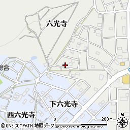 愛知県豊川市平尾町六光寺45周辺の地図