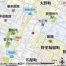 兵庫県姫路市野里寺町40周辺の地図