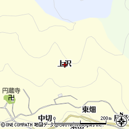 愛知県豊川市御津町金野上沢周辺の地図