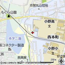 兵庫県小野市大島町352-28周辺の地図