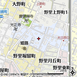 兵庫県姫路市野里慶雲寺前町周辺の地図