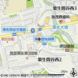 コノミヤ箕面店周辺の地図