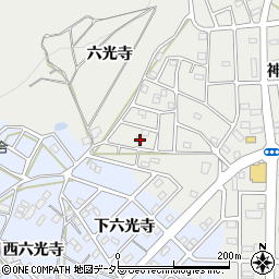 愛知県豊川市平尾町六光寺51周辺の地図