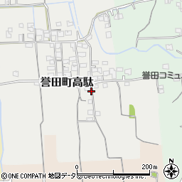 兵庫県たつの市誉田町高駄247周辺の地図