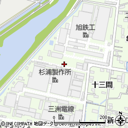 愛知県西尾市寺津町二ノ割周辺の地図