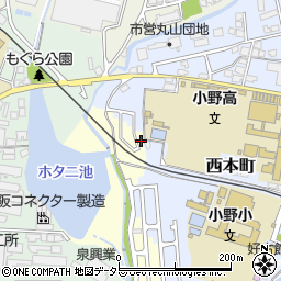 兵庫県小野市大島町352-29周辺の地図