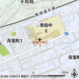 藤枝市立青島中学校周辺の地図