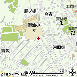 愛知県豊川市御油町河原畑113周辺の地図