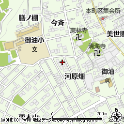 愛知県豊川市御油町河原畑82周辺の地図