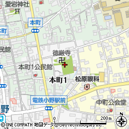 兵庫県小野市東本町周辺の地図