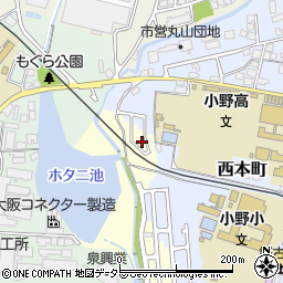 兵庫県小野市大島町352-36周辺の地図