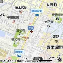 姫路信用金庫野里支店周辺の地図